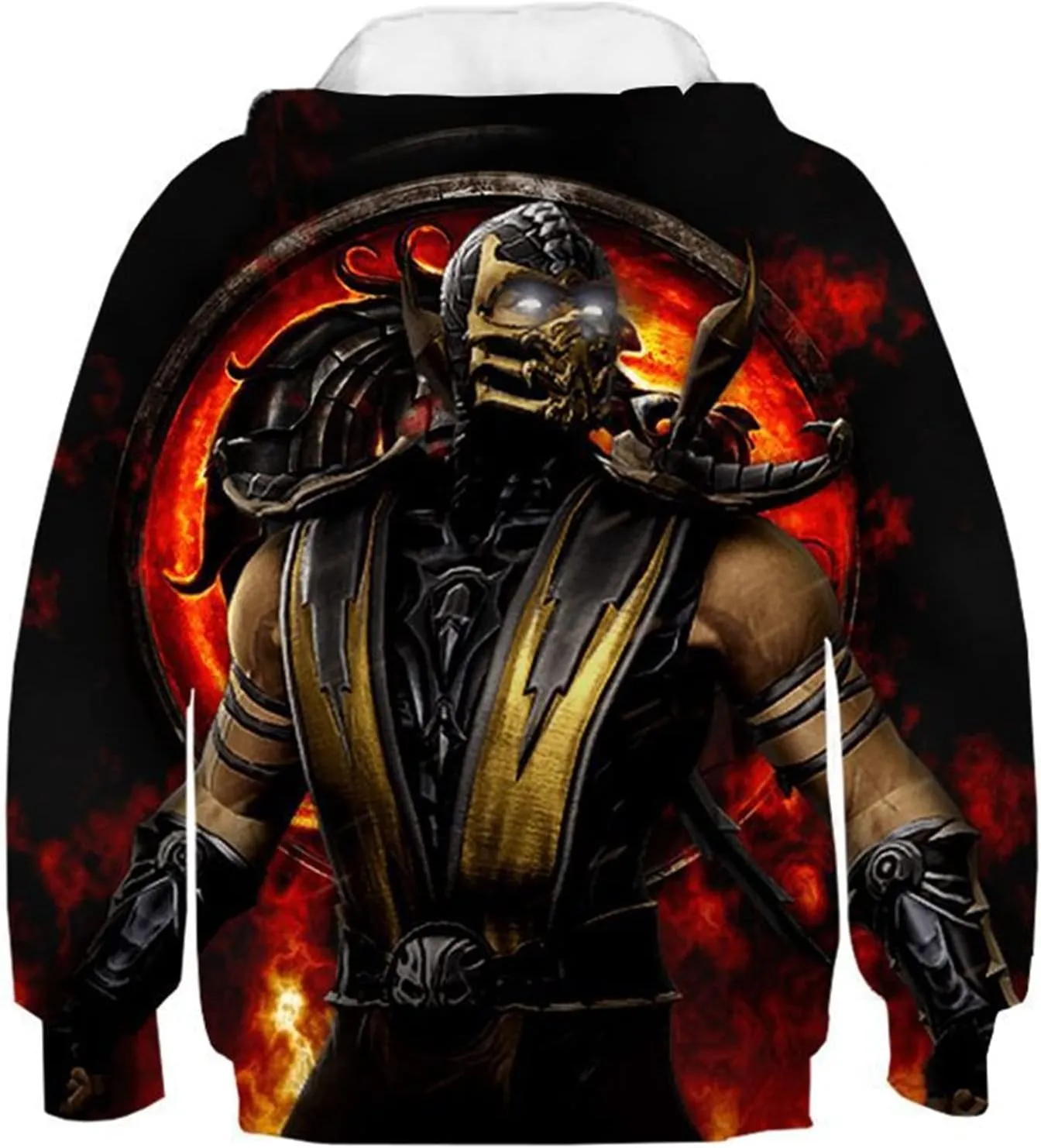 Unisex Casual Sweatshirts Realistic 3D Print Hoodies Boys Novelty Fleece Liner Pullover Tops