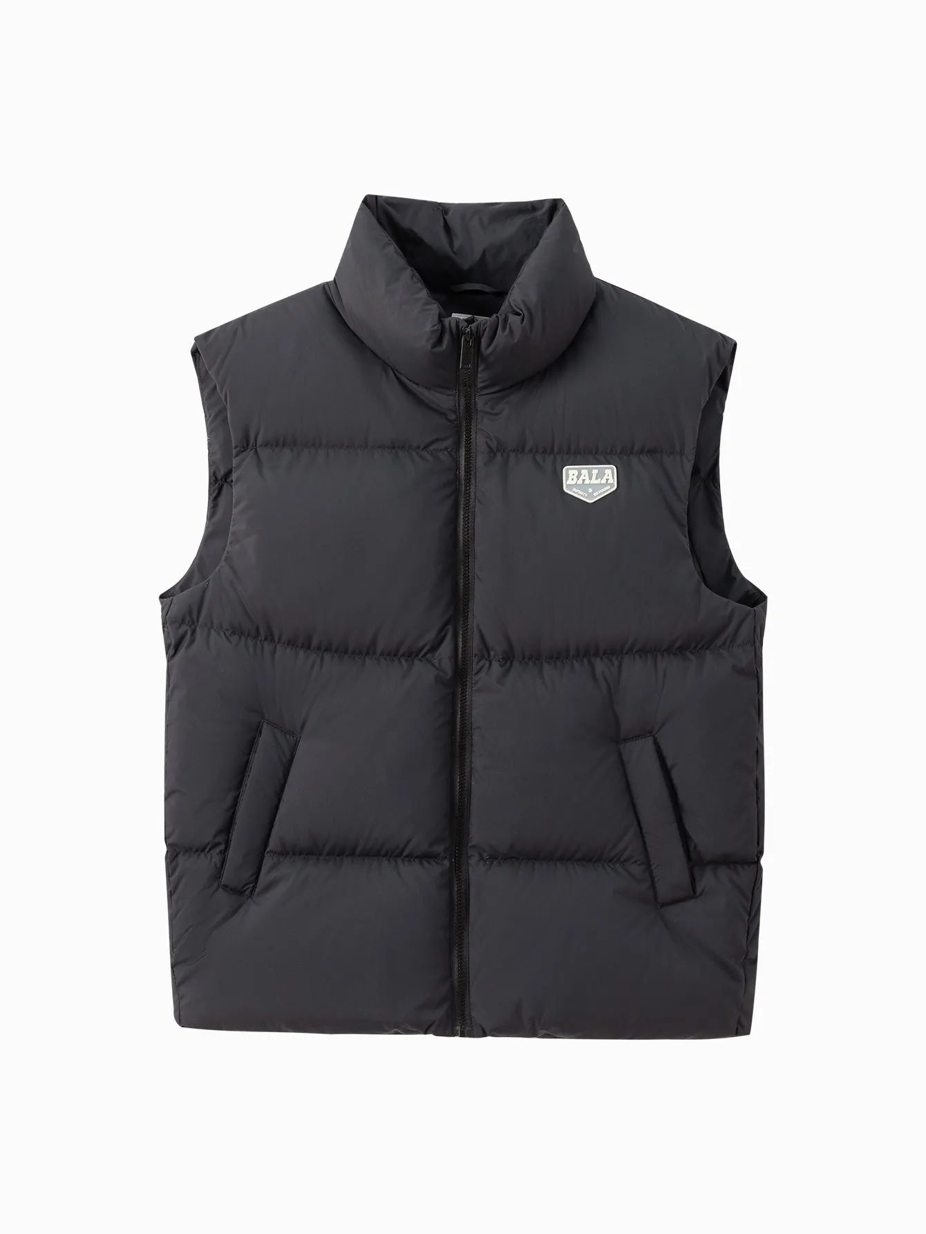 Unisex Parent-Child Stand-Up Collar Rubber Patch Vest