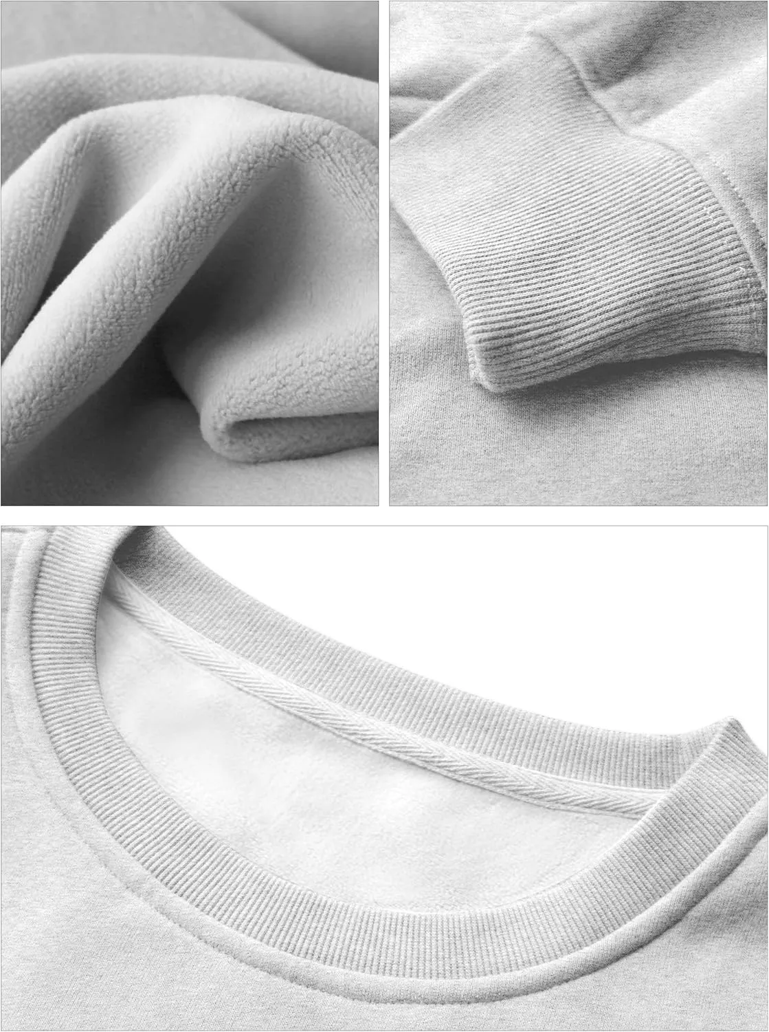 VIUTIL Womens Oversized Crewneck Sweatshirt Fleece Casual Loose Pullover Tops 2025 Winter Clothes
