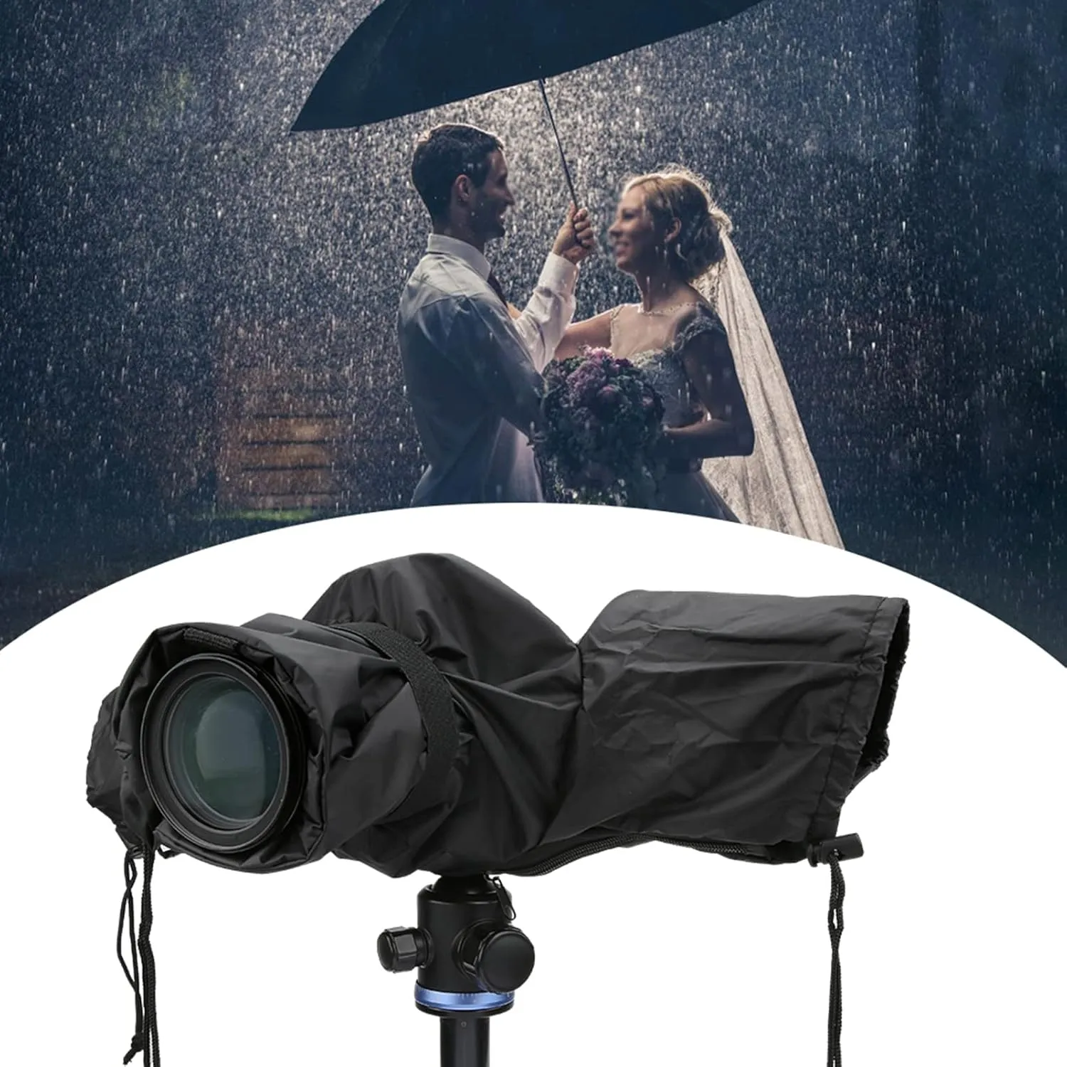 Waterproof Nylon Rain Cover Case for DSLR Camera Dustproof Rainy Season Desert Beach with Tripod Connection, Screen Friendly, for Photography Accessories, EIMSOAHwbyn6a0pce