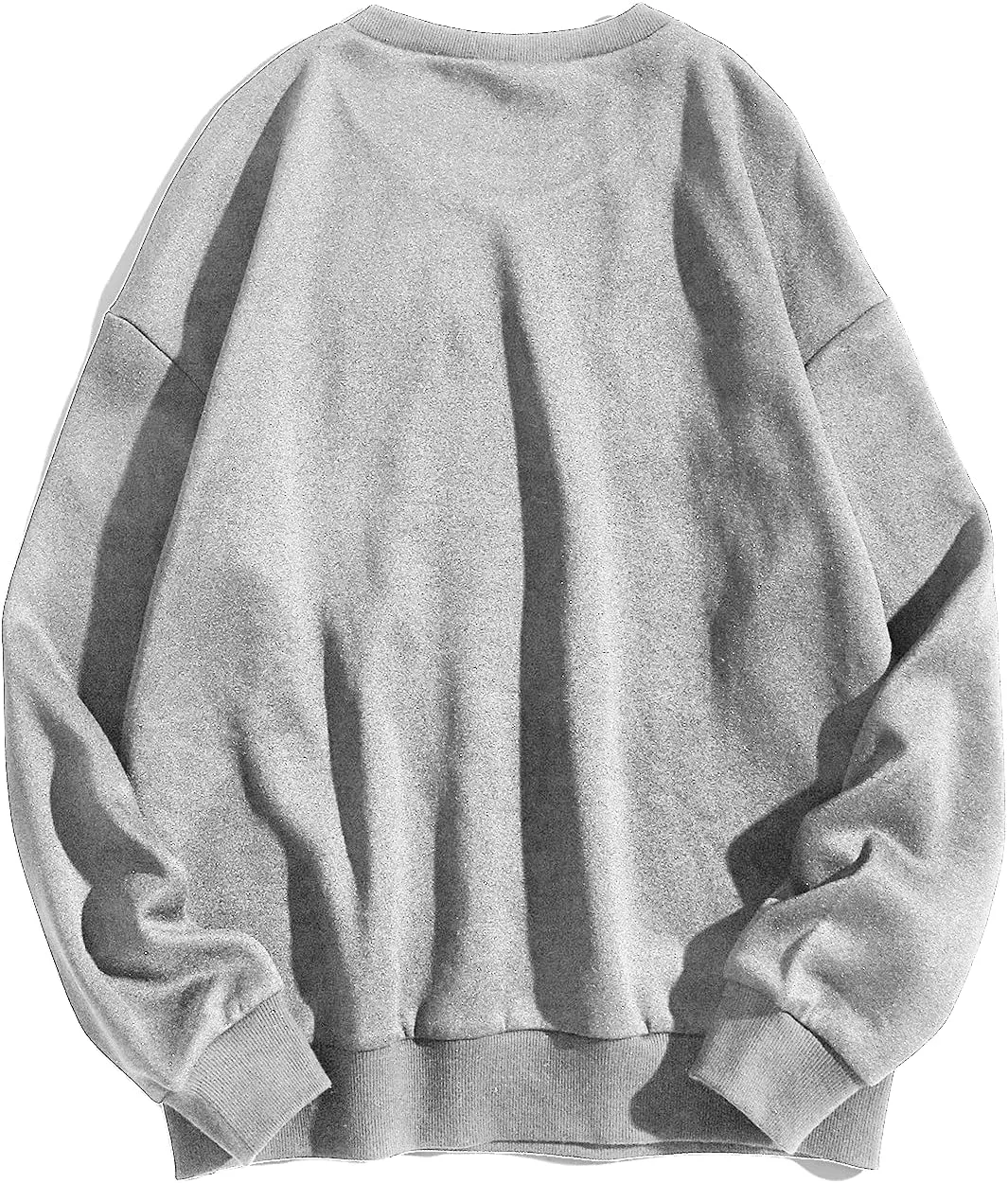 WDIRARA Women's Letter Graphic Print Round Neck Long Sleeve Casual Pullover Sweatshirt Tops