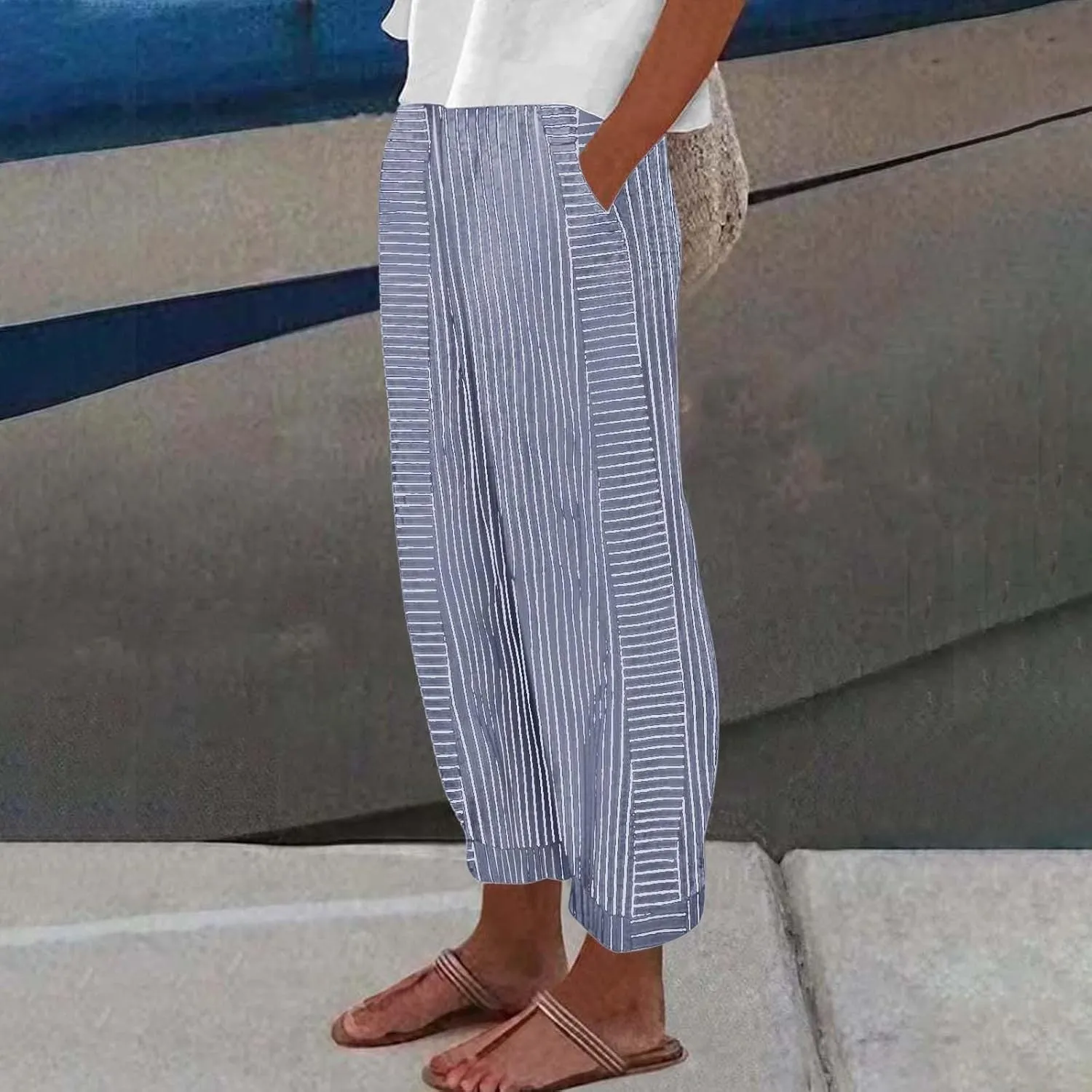 Wide Leg Pants Everyday Casual Drawstring Pants Black Dress Pants Women Church Outfits for Women s