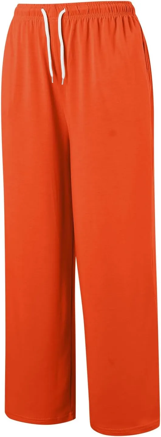 Wide Leg Sweat Pants for Womens High Waisted Baggy Sweatpants Casual Drawstring Workout Athletic Pants with Pockets