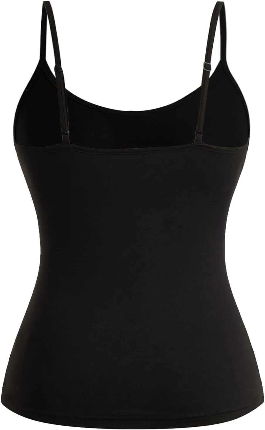 Women's 2 Pack Leopard Print Spaghetti Strap Cami Tops Slim Fit Crew Neck Sleeveless Camisole