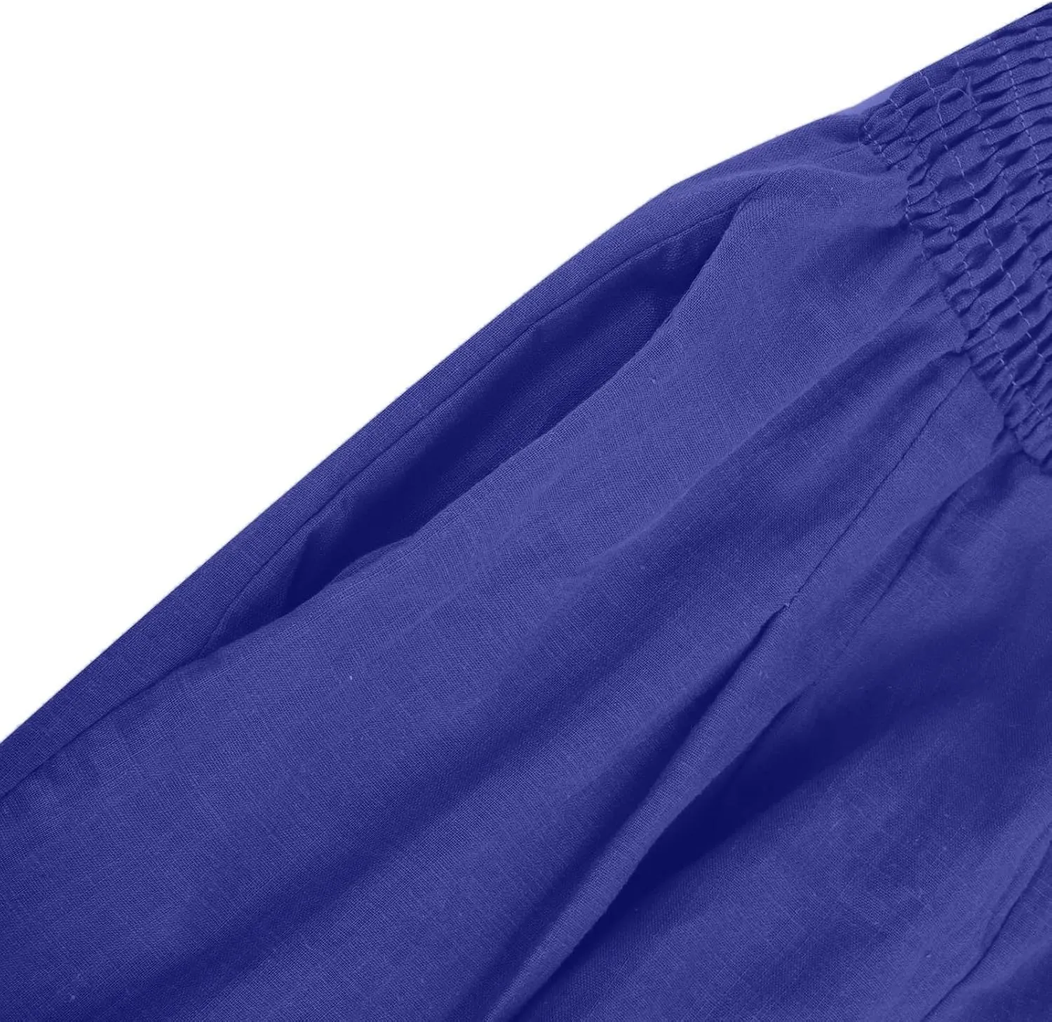 Womens Linen Palazzo Pants 2025 Summer Wide Leg Trouser High Waist Casual Lounge Pant Beach Travel Vacation Outfits