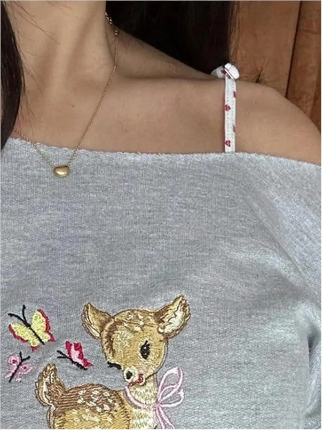 Women's Off Shoulder Graphic Cute Sweatshirts Long Sleeve Asymmetrical Loose Fall Pullover Tops