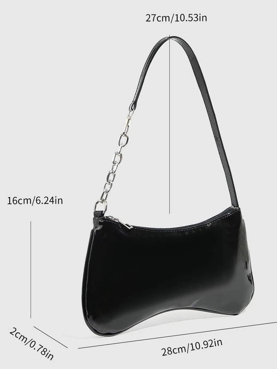 Y2k Crescent Hobo Bags Women 90s PU Leather Underarm Shoulder Bag Cute Trendy Crossbody Phone Purse Retro Tote Handbag