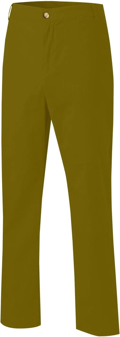 ZYXTIM Cotton Linen Trousers for Men Flat Front Lightweight Casual Work Pants Quick Dry Summer Beach Yoga Pants with Pockets
